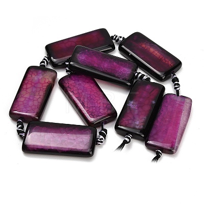 Natural Dragon Veins Agate Beads Strands GG-CBA2A74-01A-1