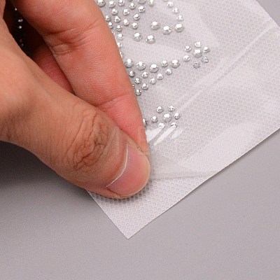 Crown Glitter Hotfix Rhinestone DIY-WH0301-38-1