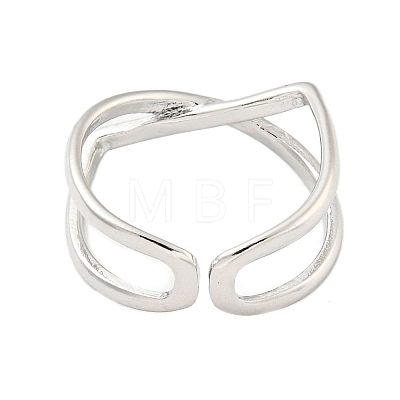 Brass Open Cuff Ring RJEW-M175-01P-1