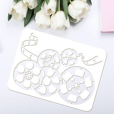 Plastic Drawing Painting Stencils Templates DIY-WH0396-240-1