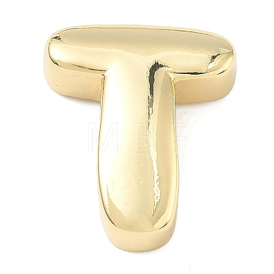 Brass Initial Beads KK-B167-27G-01T-1