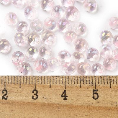 6/0 Inside Colours Glass Seed Beads SEED-A034-03F-1