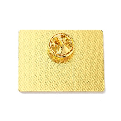 Golden Alloy Brooches JEWB-K020-01E-G-1