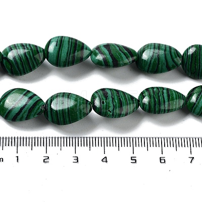 Synthetic Malachite Beads Strands G-L242-30-1