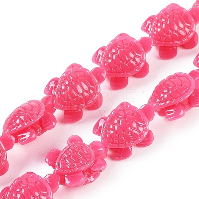 Synthetic Coral Carved Beads Strands CORA-L020-A-17-1