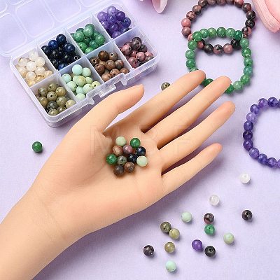 160Pcs 8 Styles Acrylic Beads OACR-YW0001-83-1