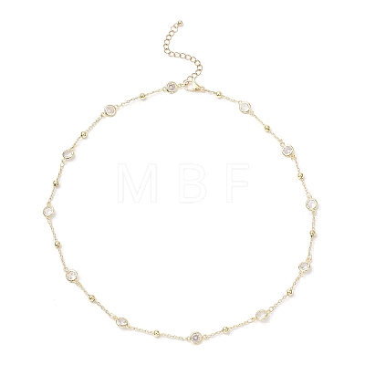 Brass Satellite Chains Necklaces NJEW-JN05254-1