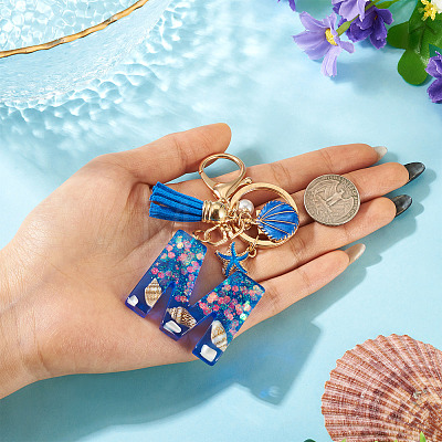 Star Resin & Shell Keychains KEYC-TAC00087-01M-1