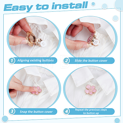 6Pcs Zinc Alloy Cufflinks BUTT-ME0001-51A-1