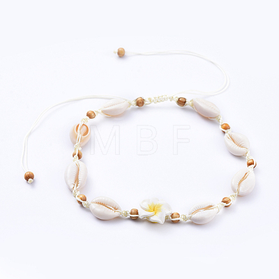 Adjustable Nylon Thread Braided Bead Necklaces NJEW-JN02794-M-1