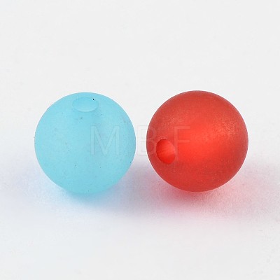 Transparent Acrylic Ball Beads FACR-R021-8mm-M-1