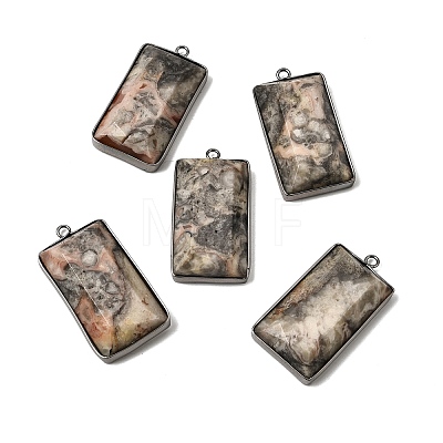 Natural Crazy Agate Pendants G-P614-01EB-01-1