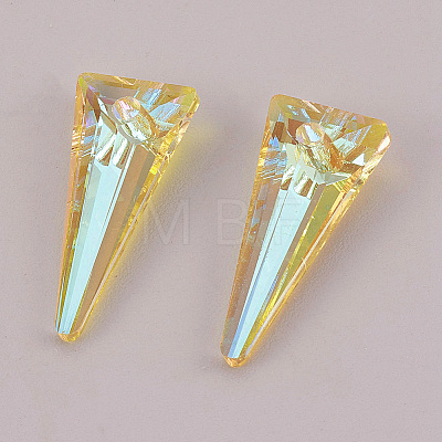 K9 Glass Rhinestone Pendants GLAA-K034-J07-A-1
