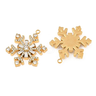 304 Stainless Steel Rhinestone Pendants RB-CBADC81-14G-03-1
