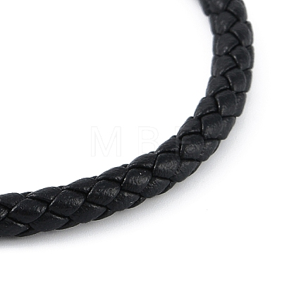 Braided Microfiber Leather Cord Bracelets BJEW-P328-04G-1