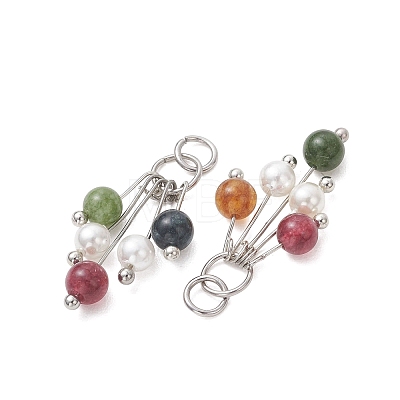 Dyed Natural Green Jade Imitation Tourmaline Pendants PALLOY-JF05595-1