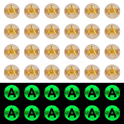 50G Luminous Transparent Acrylic Beads OACR-TAD0001-01A-1
