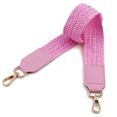 PU Imitation Leather & Raffia Bag Handles PW-WGC4EAE-03-1