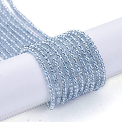 Electroplate Glass Beads Strands EGLA-K014-A-PL01-1