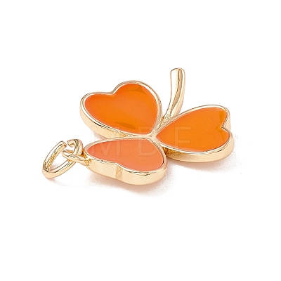 Brass Enamel Pendants KK-P217-03G-03-1