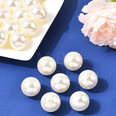 ABS Plastic Imitation Pearl Round Beads X-SACR-S074-20mm-A41-1