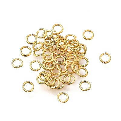 Brass Open Jump Rings KK-B147-03A-G-1