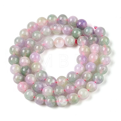 Dyed Natural White Jade Beads Strands G-T138-6mm-210-8-1