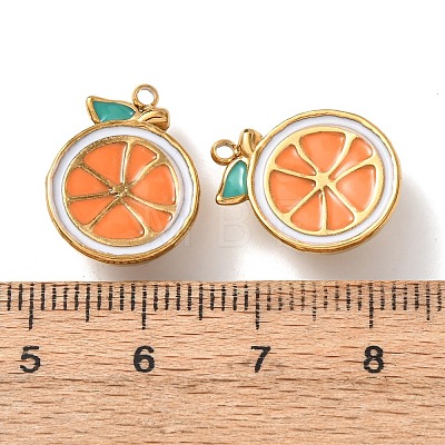304 Stainless Steel Enamel Pendants STAS-K326-01E-G-1