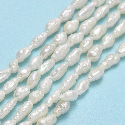 Natural Cultured Freshwater Pearl Beads Strands PEAR-J006-05A-1