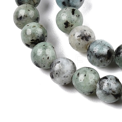 Dyed Natural White Jade Beads Strands G-T140-4mm-B03-1