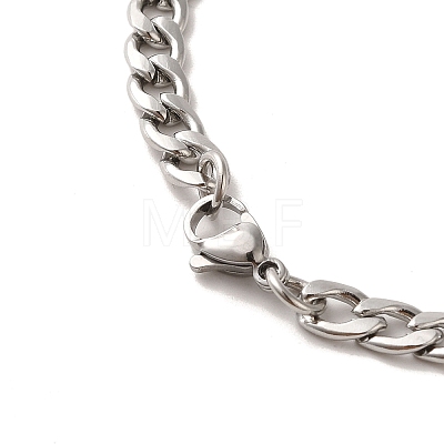 304 Stainless Steel Enamel Pendant Necklaces NJEW-P293-02P-1