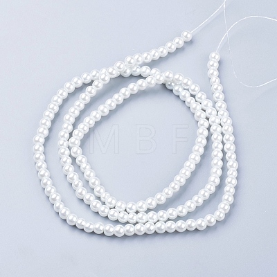 Glass Pearl Beads Strands HY-6D-B01-1