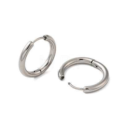 Tarnish Resistant 304 Stainless Steel Hoop Earrings EJEW-P177-P-23-1