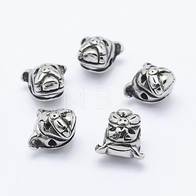 304 Stainless Steel Puppy Beads LS-STAS-K152-01AS-1