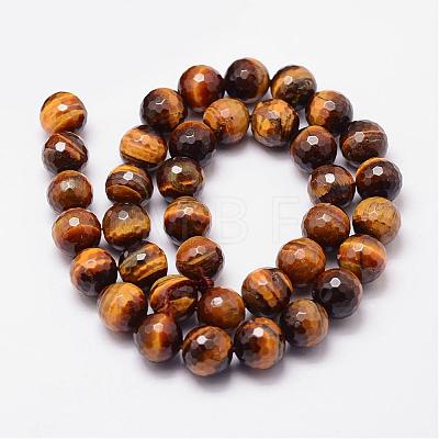 Natural Tiger Eye Beads Strands G-N0179-16-10mm-1