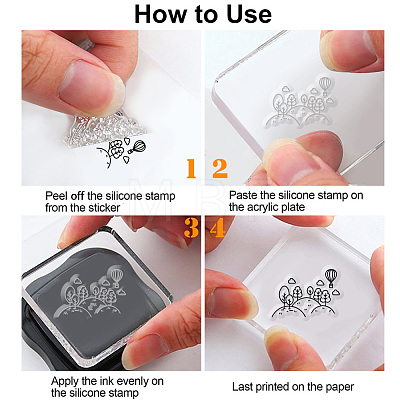 Custom PVC Plastic Clear Stamps DIY-WH0618-0160-1