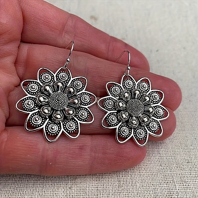 Bohemian Alloy Dangle Earrings FS-WG2CF09-01-1