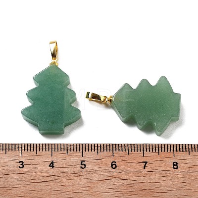 Natural Green Aventurine Pendants G-A203-01H-1