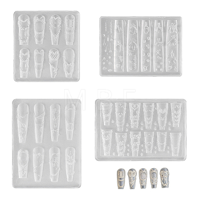 4Pcs 4 Styles Silicone Molds MRMJ-HY0001-44-1