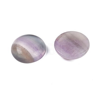 Natural Colorful Fluorite Cabochons G-T020-18mm-36-1