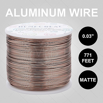 Matte Round Aluminum Wire AW-BC0003-30D-0.8mm-1