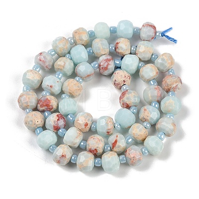 Natural Shoushan Stone Beads Strands G-H057-A17-01-1