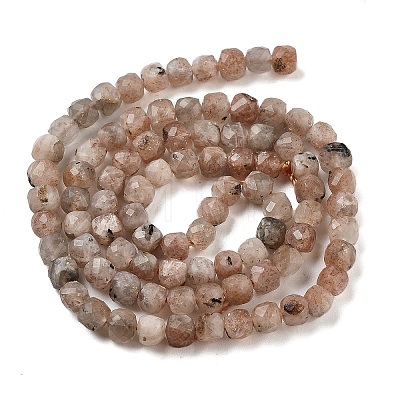 Natural Sunstone Beads Strands G-B093-B02-01-1