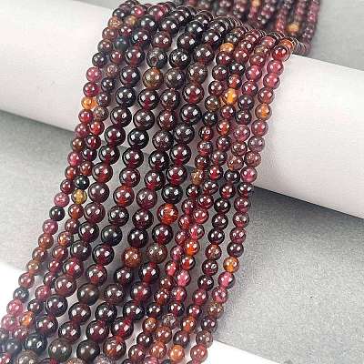 Natural Ganet Beads Strands G-H003-C08-01-1