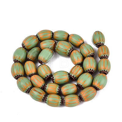 Handmade Millefiori Glass Barrel Beads LA-N002-06D-1