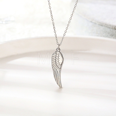 Stylish Stainless Steel Angel Wing Pendant for Women's Daily Wear QM0667-2-1