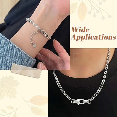 2Pcs 2 Styles Stainless Steel Lobster Claw Clasps STAS-CJ0003-62-1