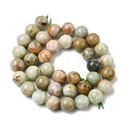 Natural Green Quartz Round Beads Strands G-Z127-A01-10mm-1
