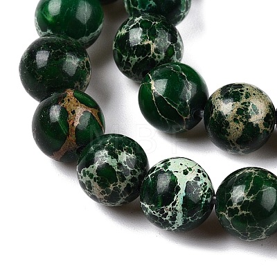 Natural Imperial Jasper Beads Strands G-N342-63B-1