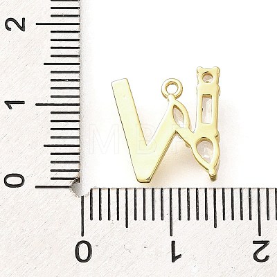 Brass Micro Pave Cubic Zirconia Pendants KK-M310-01G-23-1